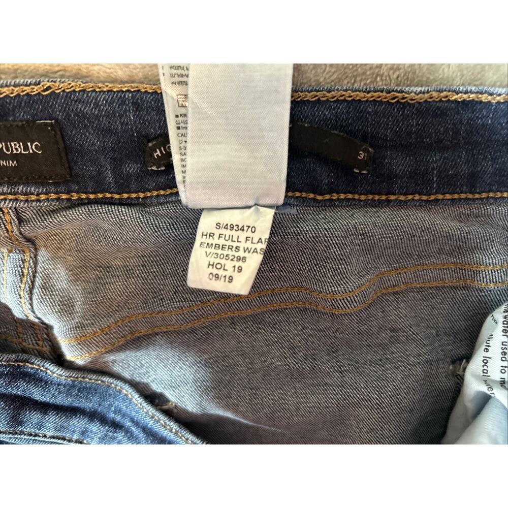 Banana Republic Jeans Womens 31 High Rise Flare Preppy Cowgirl Western USA - Picture 12 of 12